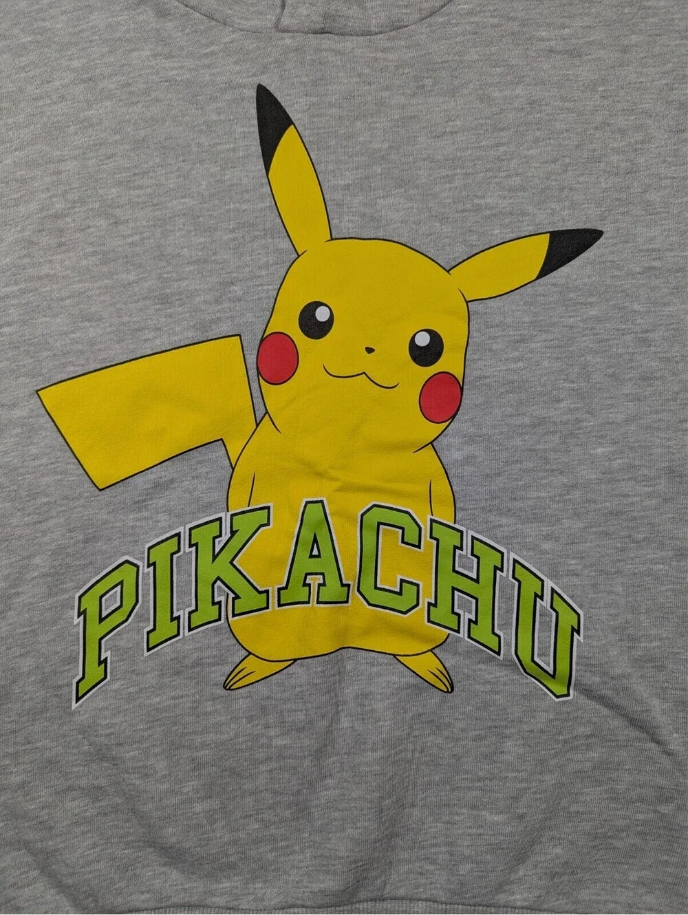 Pokemon - Pikachu - Kids - Sleveless Sweat Hoodie Sweatshirt Gray - Size: L
